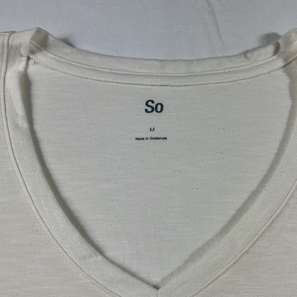 So M Cream Jersey Style Shirt - Picture 10 of 13